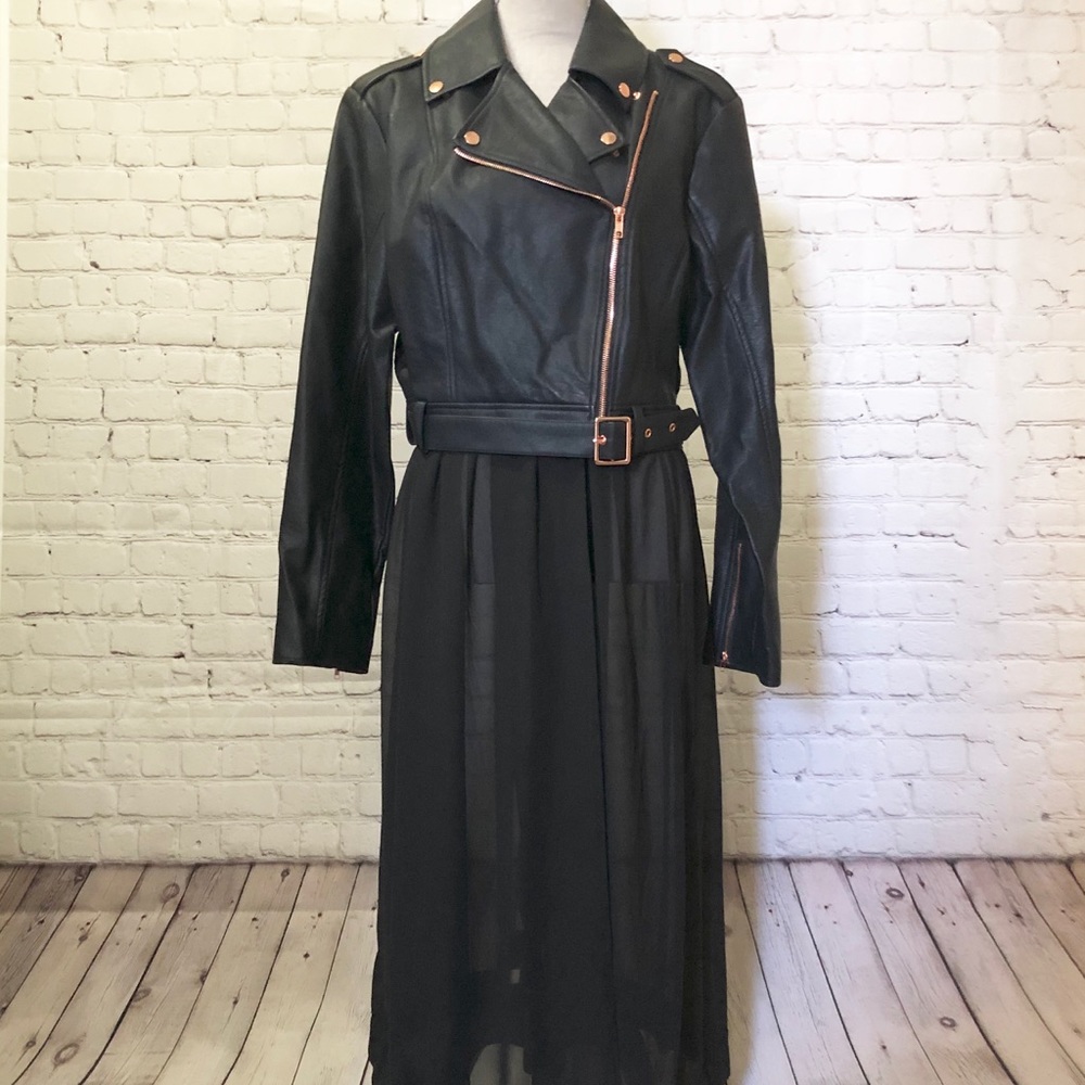 Faux leather jacket